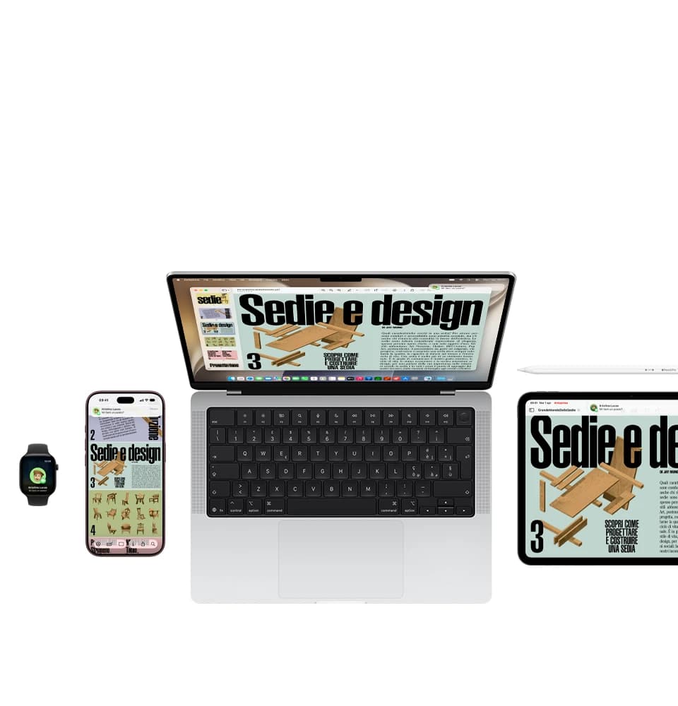 Mac, iPhone, Apple Watch e iPad: continuità tra i tuoi dispositivi